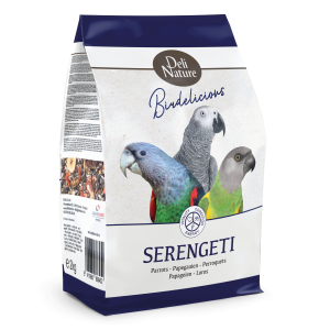Deli Nature Birdelicious Serengeti - Mezcla premium con semillas, frutas y frutos secos para loros africanos (2 kg)