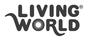 logo living world gris