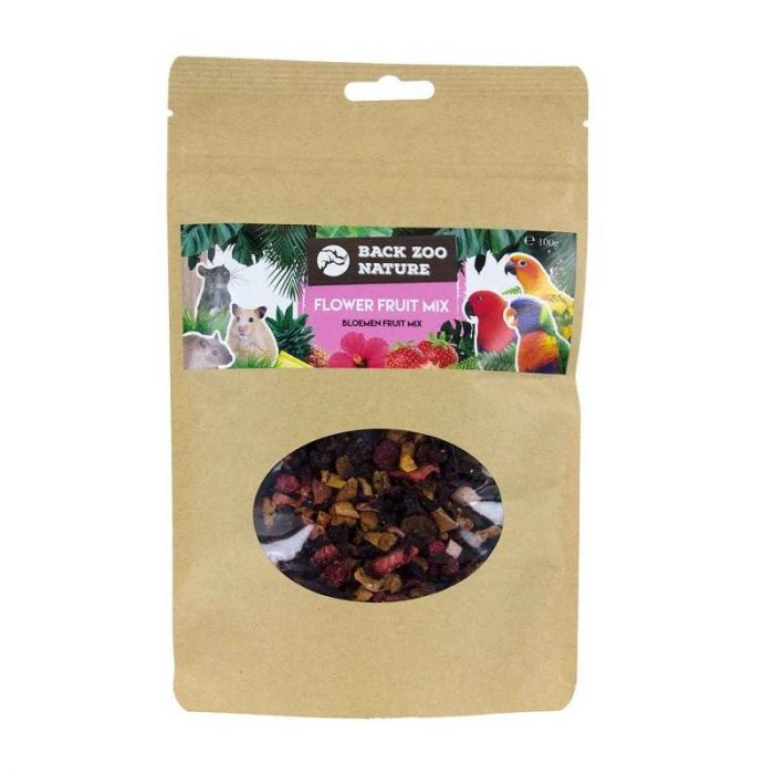 Mezcla de flores y frutas deshidratadas para loros