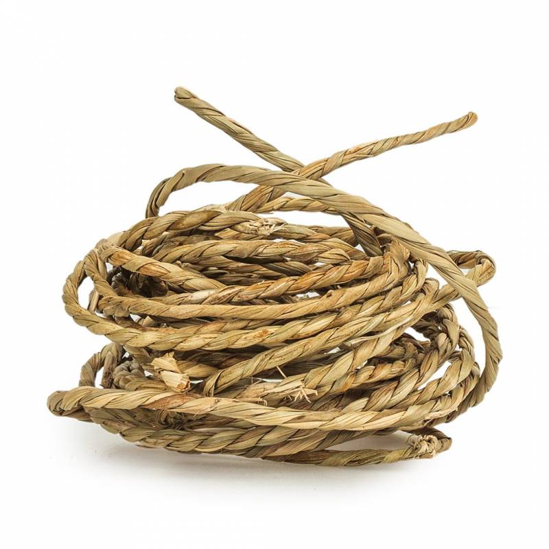 Cuerda de hierba marina para juguetes loros