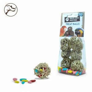 Bolsa de bolas de ratán para loros