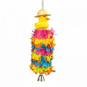 Piñata pato juguete para loros