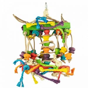 Juguete de sisal para loros medianos y grandes