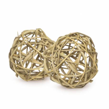 Bolas de ratán para loros