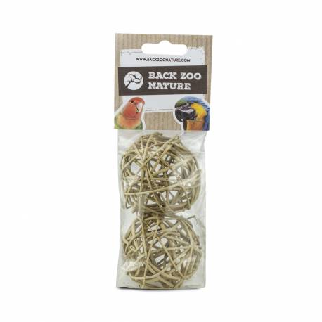 Bolas de ratán de gran tamaño para loros