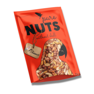 Bolsa de frutos secos silvestres sin cáscaras para aves y loros