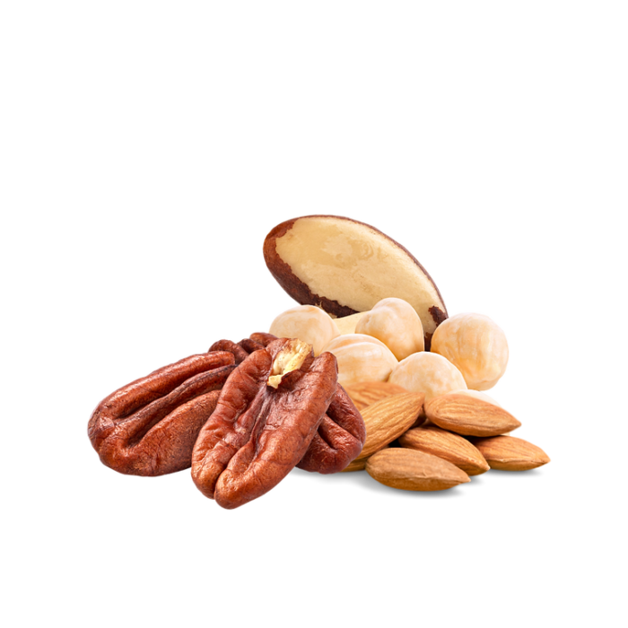 Detalle de nueces silvestres para loros