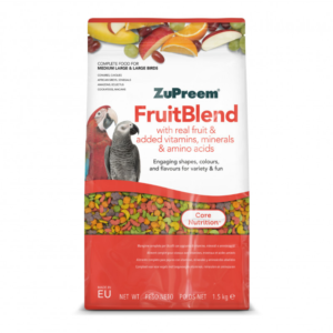 ZuPreem FruitBlend ML – Pienso completo para loros grandes (1.5 kg)