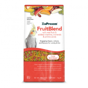 ZuPreem FruitBlend M – Pienso completo para loros de tamaño medio (1 kg)